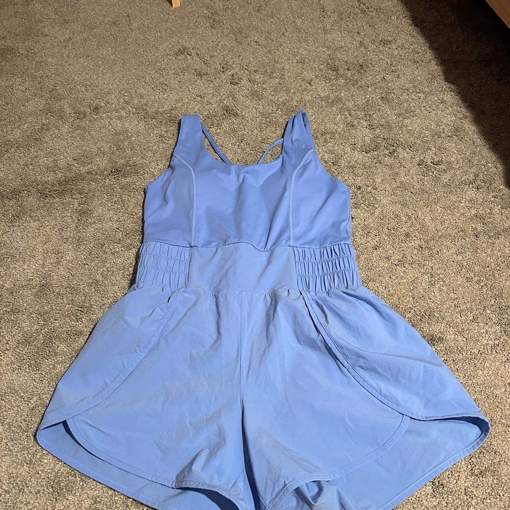 Altar'd State Kids Sky Blue Romper